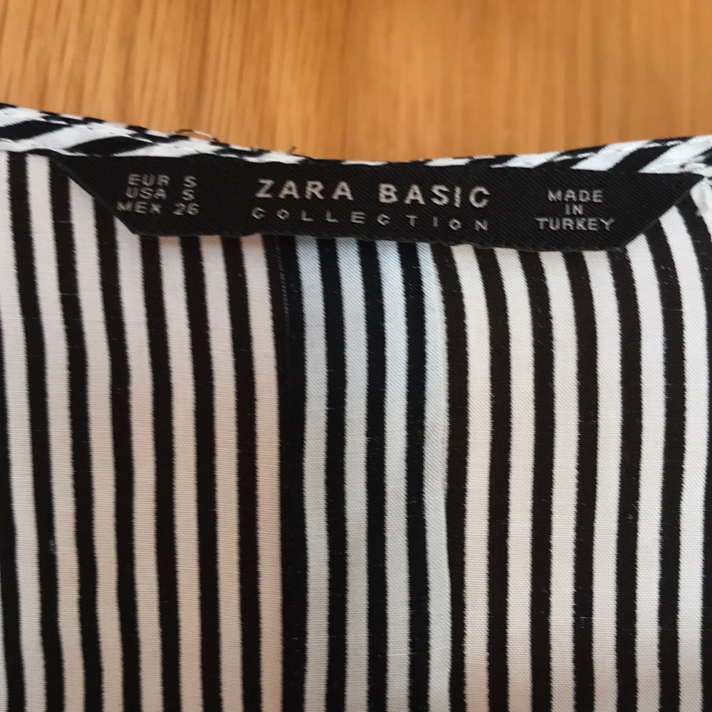 Zara striped button down blouse - Small - Picture 2 of 5